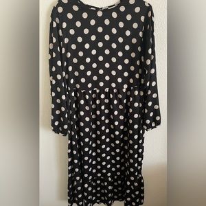 H&M polka dot midi dress